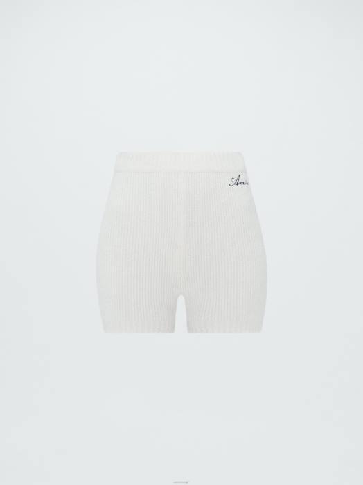 AMIRI kvinner alabast genser strikke shorts NFBX298