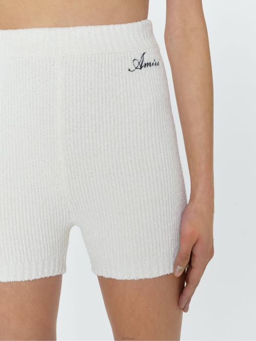 AMIRI kvinner alabast genser strikke shorts NFBX298