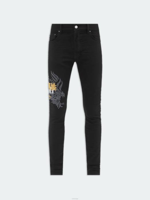 AMIRI menn svart od tgcw krystall skinny jean NFBX24