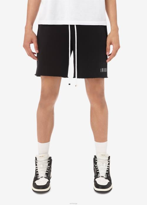 AMIRI menn svart merkevare-logo sweatshorts NFBX183