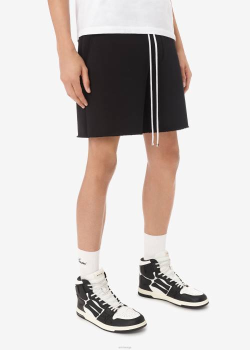 AMIRI menn svart merkevare-logo sweatshorts NFBX183