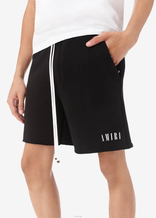 AMIRI menn svart merkevare-logo sweatshorts NFBX183